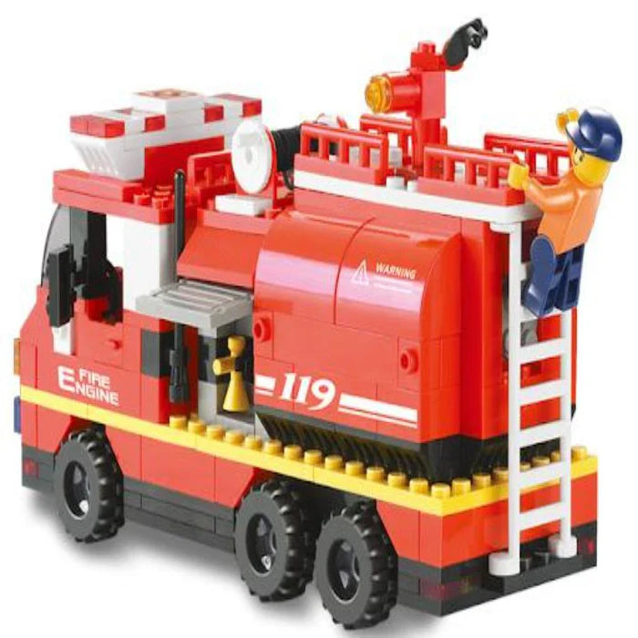 Sluban Building and Construction Blocks Sluban Building & Construction Blocks M38-B0220 Fire Engine Building Block Construction Set ( 281 Bricks ) Building Blocks