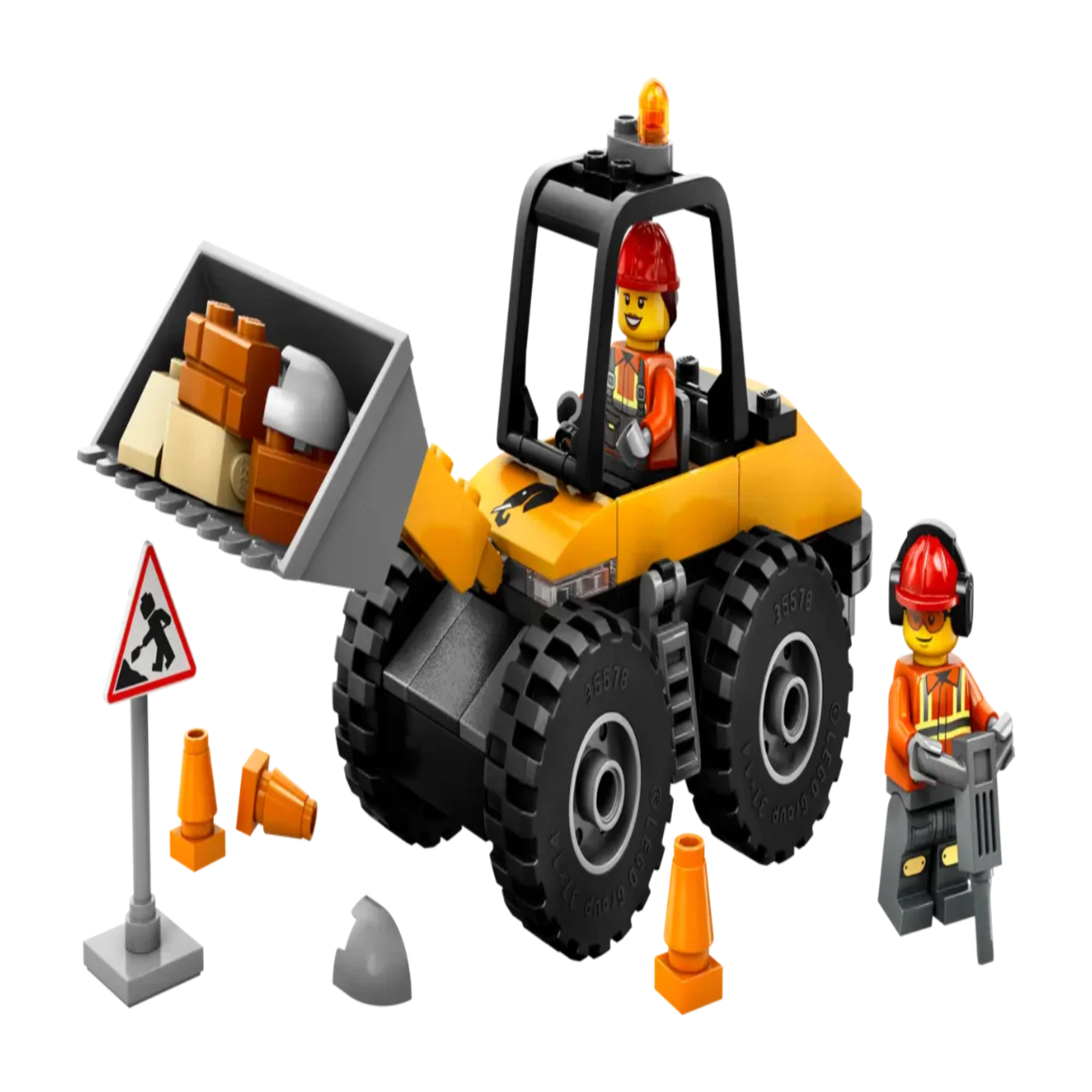 Lego 60450 City Yellow Construction Wheel Loader (81 Pieces)