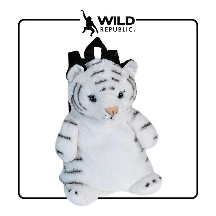 Wild Republic White Tiger Backpack Plush