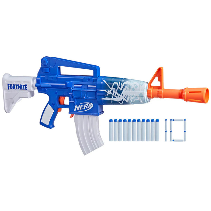 Nerf Fortnite Blue Shock Dart Blaster (Gun)