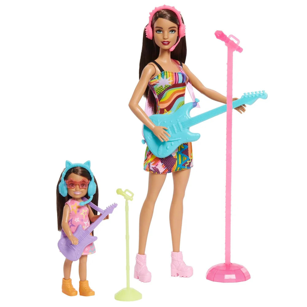 Barbie® Dolls & Accessories, Sisters Pop Star-Themed Playset