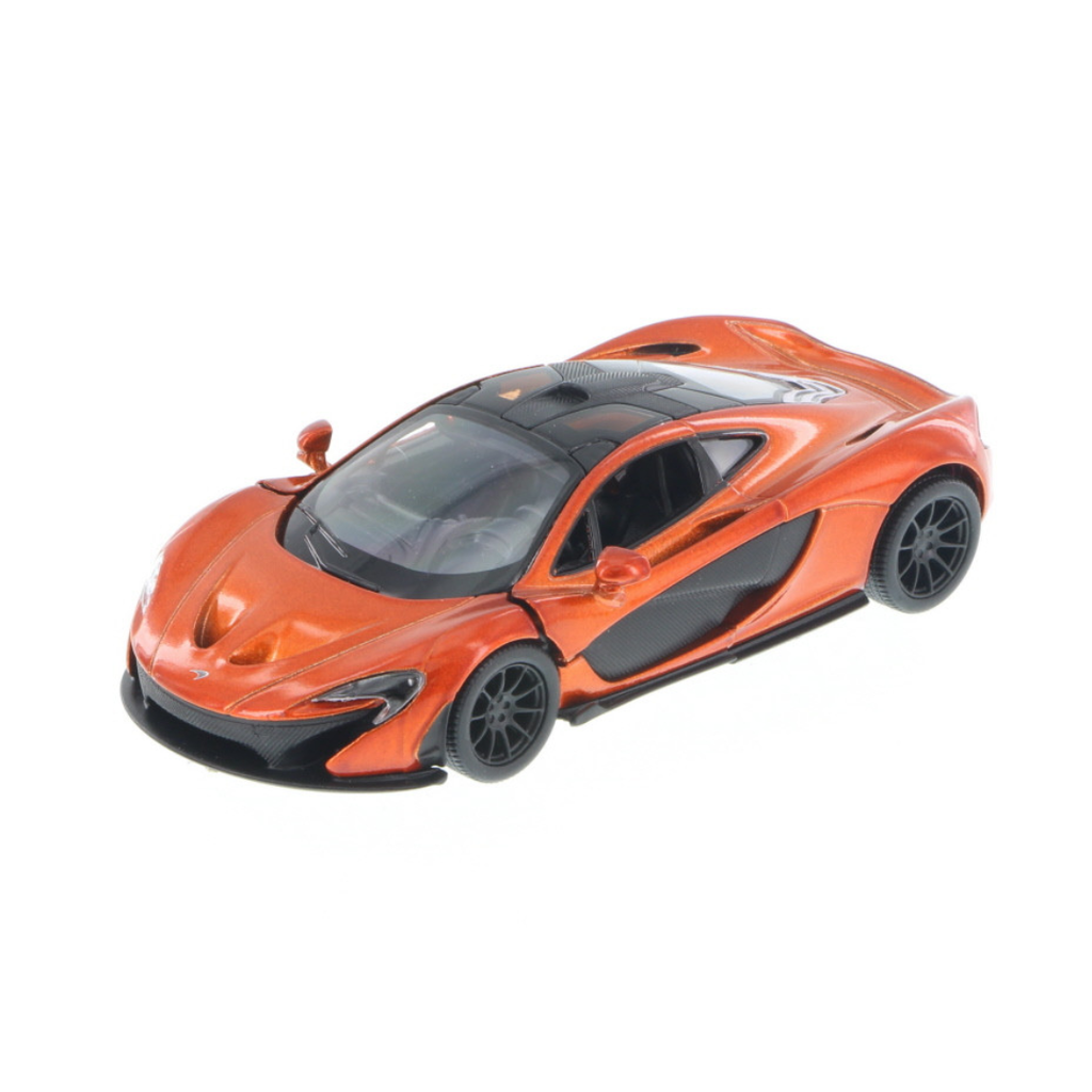 McLaren P1 (Orange) Kinsmart 1:36| 5'' Die Cast Metal, Doors Openable, Pull Back Action |