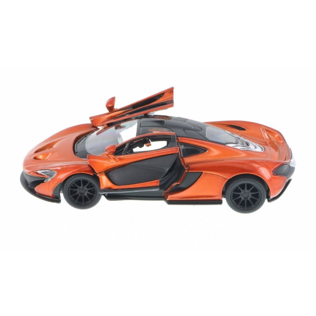 McLaren P1 (Orange) Kinsmart 1:36| 5'' Die Cast Metal, Doors Openable, Pull Back Action |