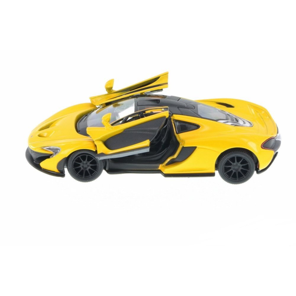 McLaren P1 (Yellow) Kinsmart 1:36| 5'' Die Cast Metal, Doors Openable, Pull Back Action |