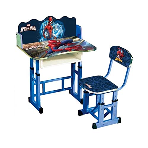 Ramson Adjustable Table & Chair Set with Spiderman Graphic Print for Kids