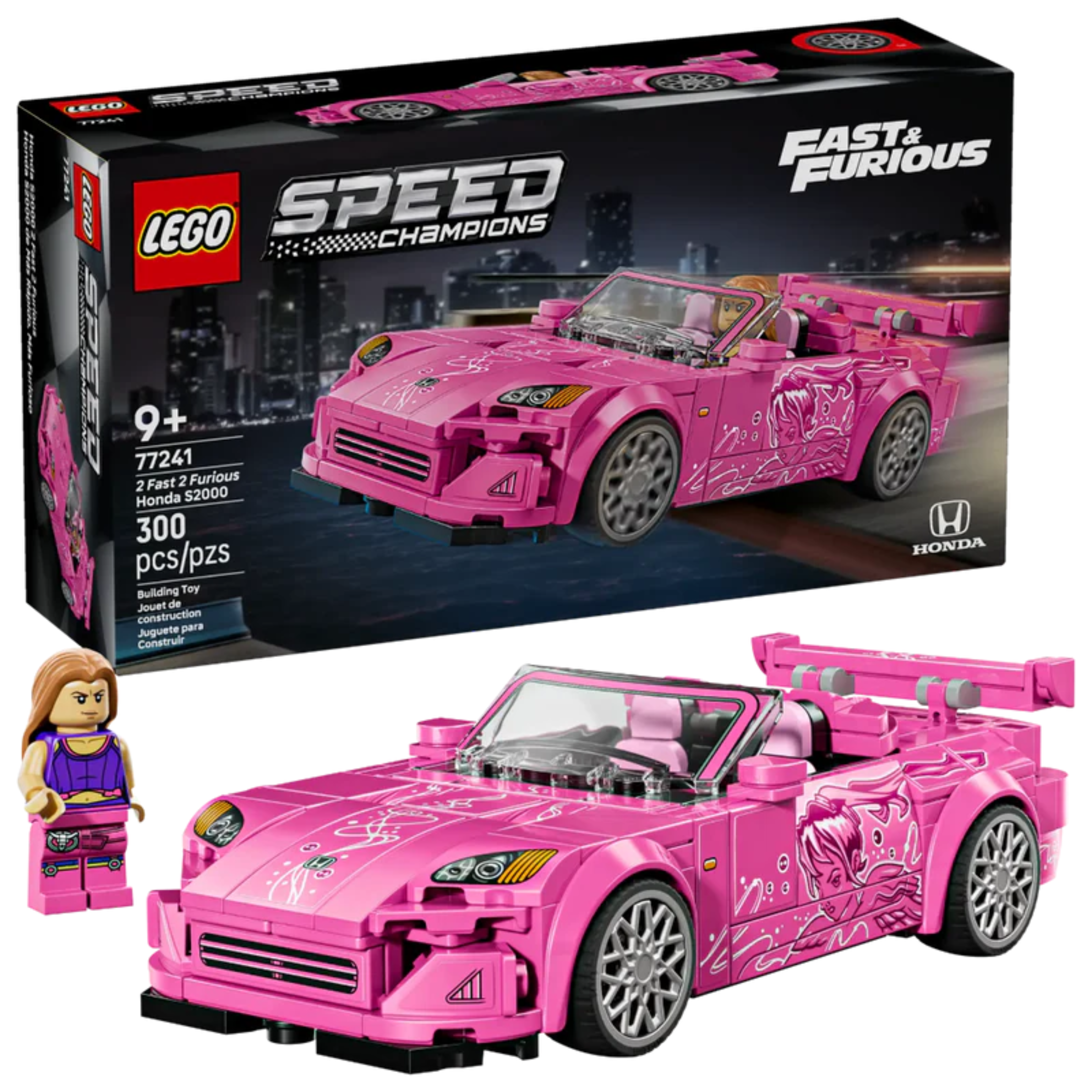 Lego 77241 Speed Champions 2 Fast 2 Furious Honda S2000 (300 Pieces)