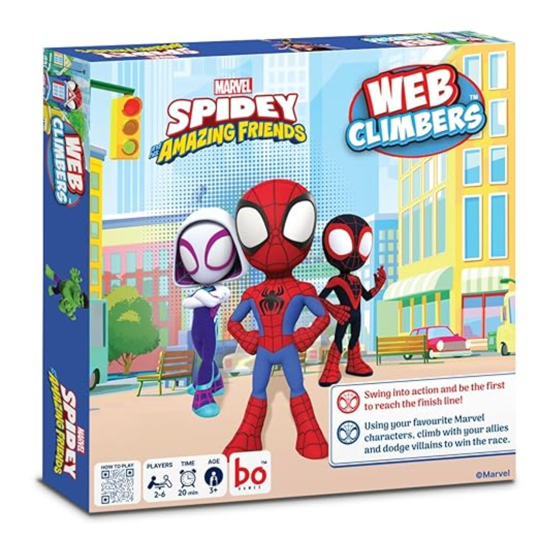 Board Marvel Spidey and His Amazing Friends Board Game | Climb with The Help of Allies to Reach The top While avoiding The Traps Set by Notorious Villains| Ages 3 and Up | for 2 to 6 Players