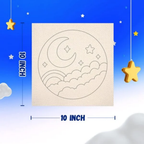 KREEDA Punch Needle Embroidery Kit, DIY Activity With Wooden Hoop Monk Clothes and Woolen Yarns.