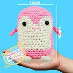 Crochet Kit for Beginners | Cuddly Critters Amigurumi Kit | Make Crochet Penguin Toy | Age: 12+ Years