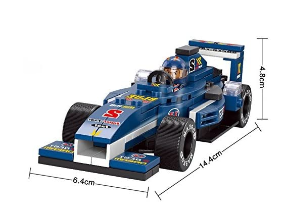 Vanvia Model Building Blocks || Diy Kits For Kids || Construction Blocks || (M38 B0355 F1 Racing Department (300 Pieces)), Multicolor