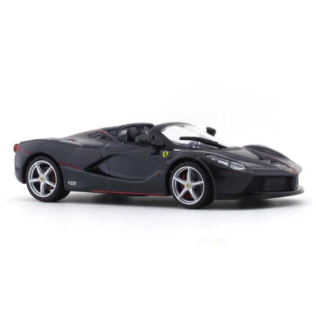 La Ferrari Aperta Black 1:43 Bburago Signature diecast scale model car