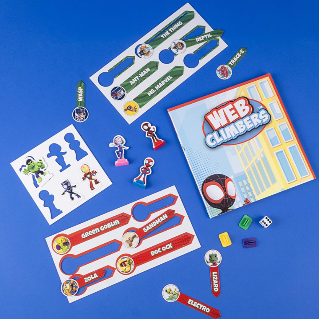 Board Marvel Spidey and His Amazing Friends Board Game | Climb with The Help of Allies to Reach The top While avoiding The Traps Set by Notorious Villains| Ages 3 and Up | for 2 to 6 Players