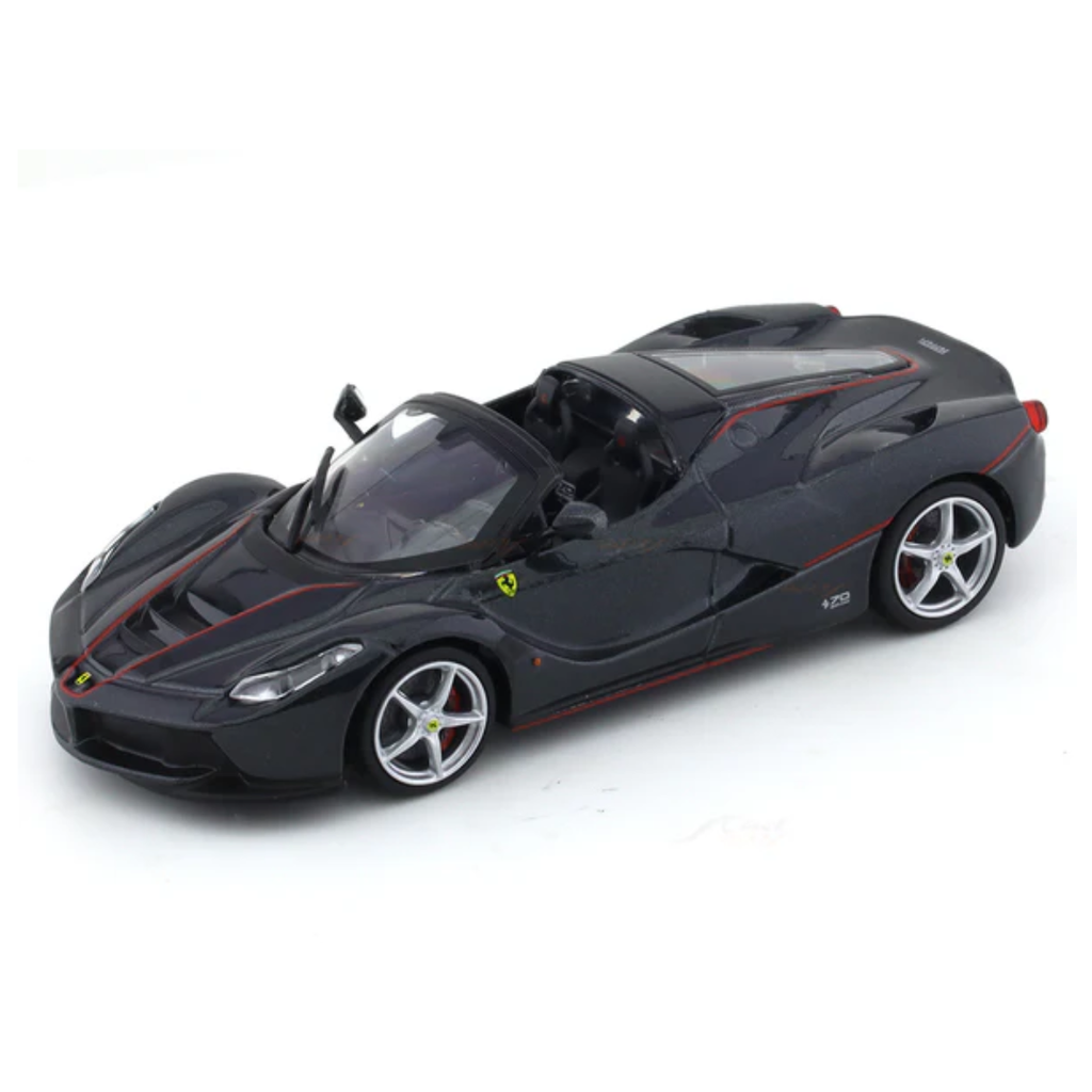 La Ferrari Aperta Black 1:43 Bburago Signature diecast scale model car