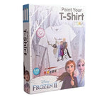 JAPSI Art & Craft DIY Kit for Kids | Paint Your T-Shirt | Free Size T-Shirt for 5-10 Years Kids | Gift for Girls and Boys | Craft Activity Kit for 5+ Year Old (Frozen Theme)
