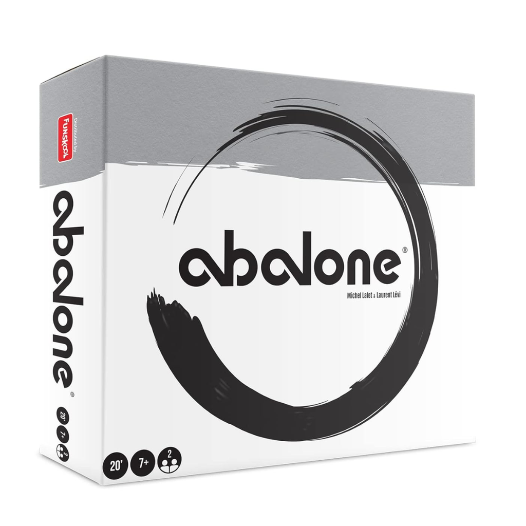 Funskool Abalone, Strategy Game, Board Game for Kids, Adults, Educational, 2 Players, 24 Black & White Marbles, Family Fun, Learning Activity Toy for Childrens, Gift Set for Kid, Ages 7+ Years