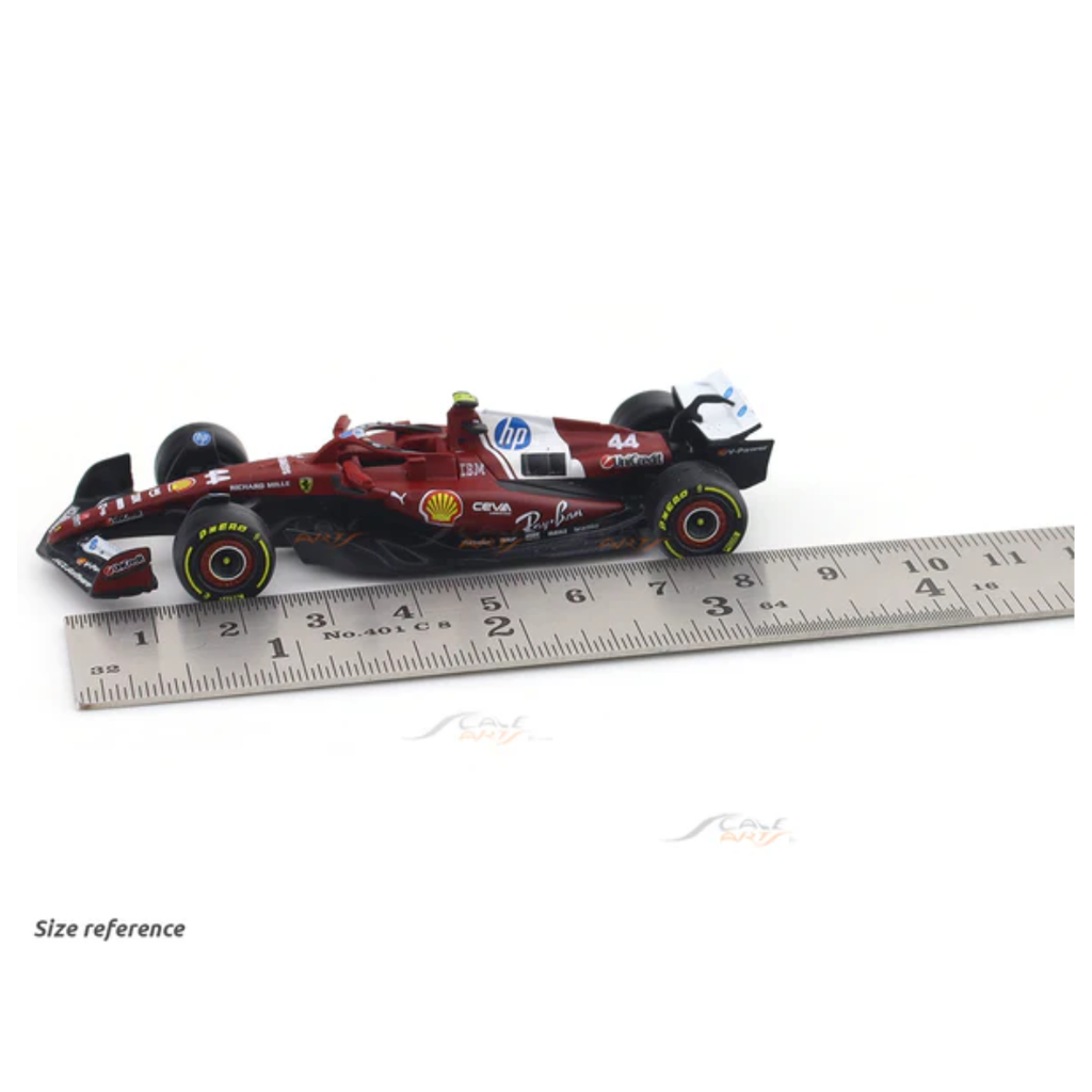 2025 Ferrari SF25 No 44 1:64 Bburago Licensed Diecast Formula 1 Scale Model Car Collectible
