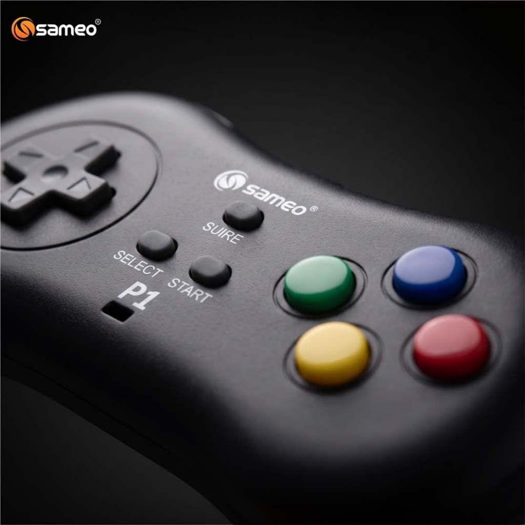 Sameo Micro Genius 2.0 8-Bit HDMI Gaming Console | 800 Built-in HD Games | Plug & Play TV Game Stick | 2 Wireless Controllers | HDMI Compatible | BIS Certified | 6 Months Warranty - Black Visit the Sameo Store