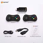Sameo Micro Genius 2.0 8-Bit HDMI Gaming Console | 800 Built-in HD Games | Plug & Play TV Game Stick | 2 Wireless Controllers | HDMI Compatible | BIS Certified | 6 Months Warranty - Black Visit the Sameo Store