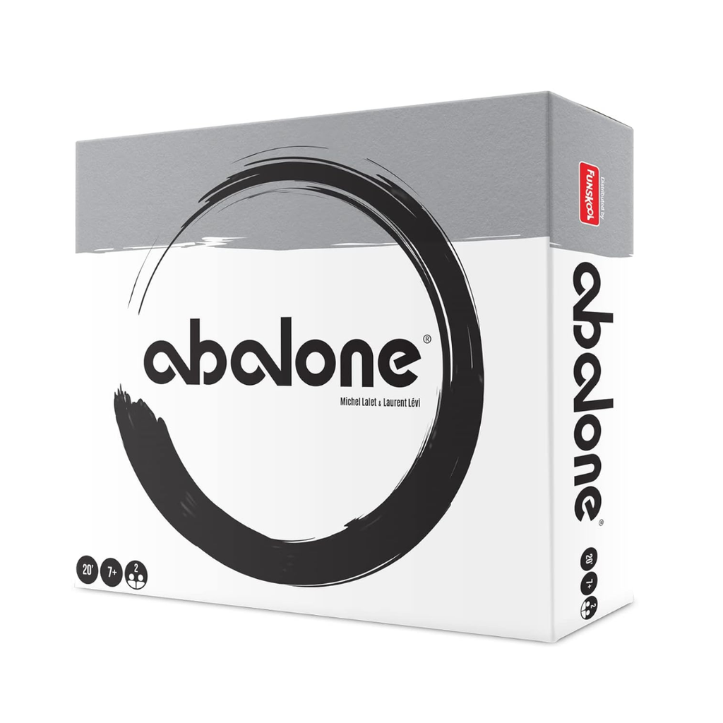 Funskool Abalone, Strategy Game, Board Game for Kids, Adults, Educational, 2 Players, 24 Black & White Marbles, Family Fun, Learning Activity Toy for Childrens, Gift Set for Kid, Ages 7+ Years