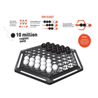 Funskool Abalone, Strategy Game, Board Game for Kids, Adults, Educational, 2 Players, 24 Black & White Marbles, Family Fun, Learning Activity Toy for Childrens, Gift Set for Kid, Ages 7+ Years