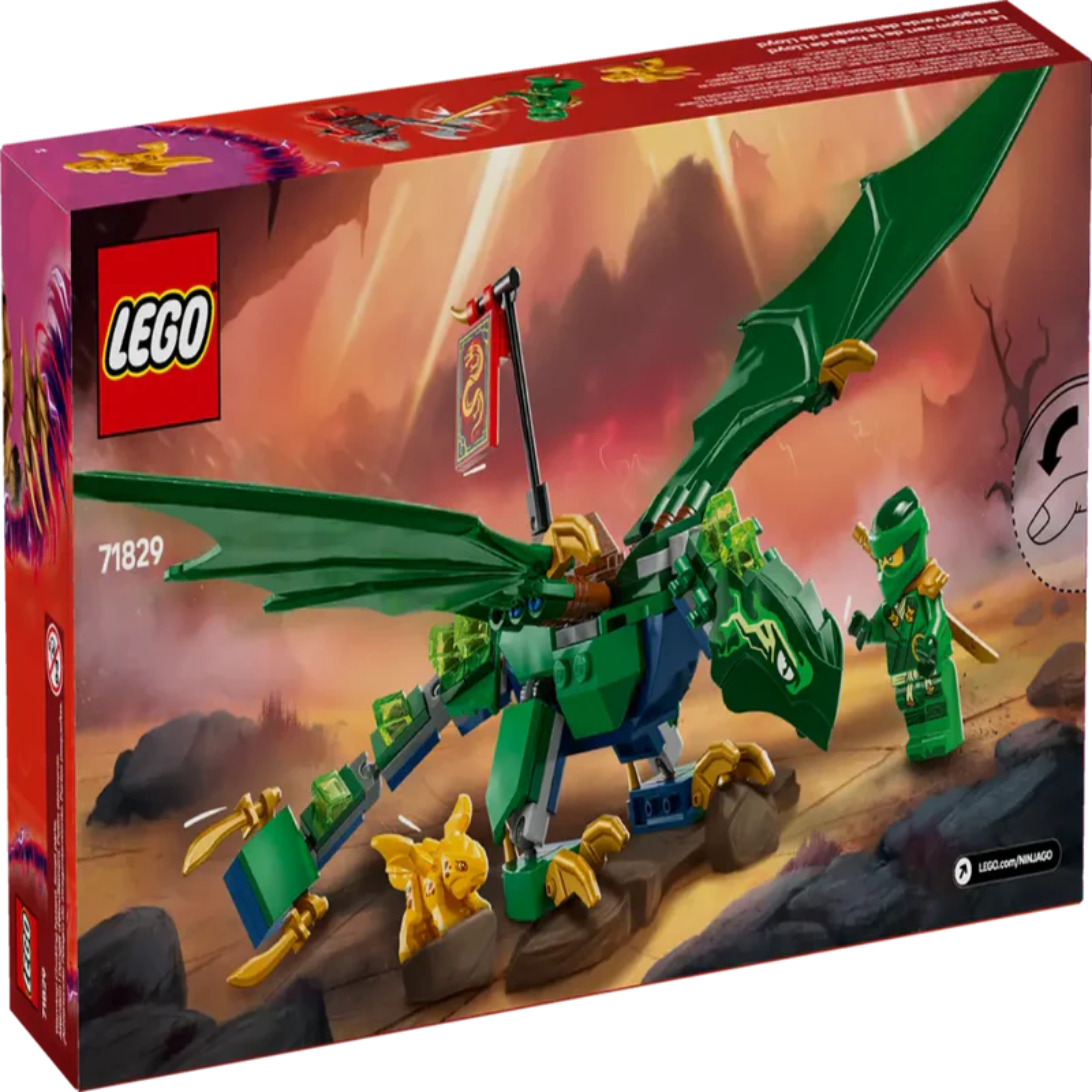 Lego 71829 Ninjago Lloyd's Green Forest Dragon (128 Pieces)