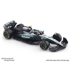 2025 Mercedes-Benz W16 No 63 1:64 Bburago Licensed Diecast Formula 1 Scale Model Car Collectible