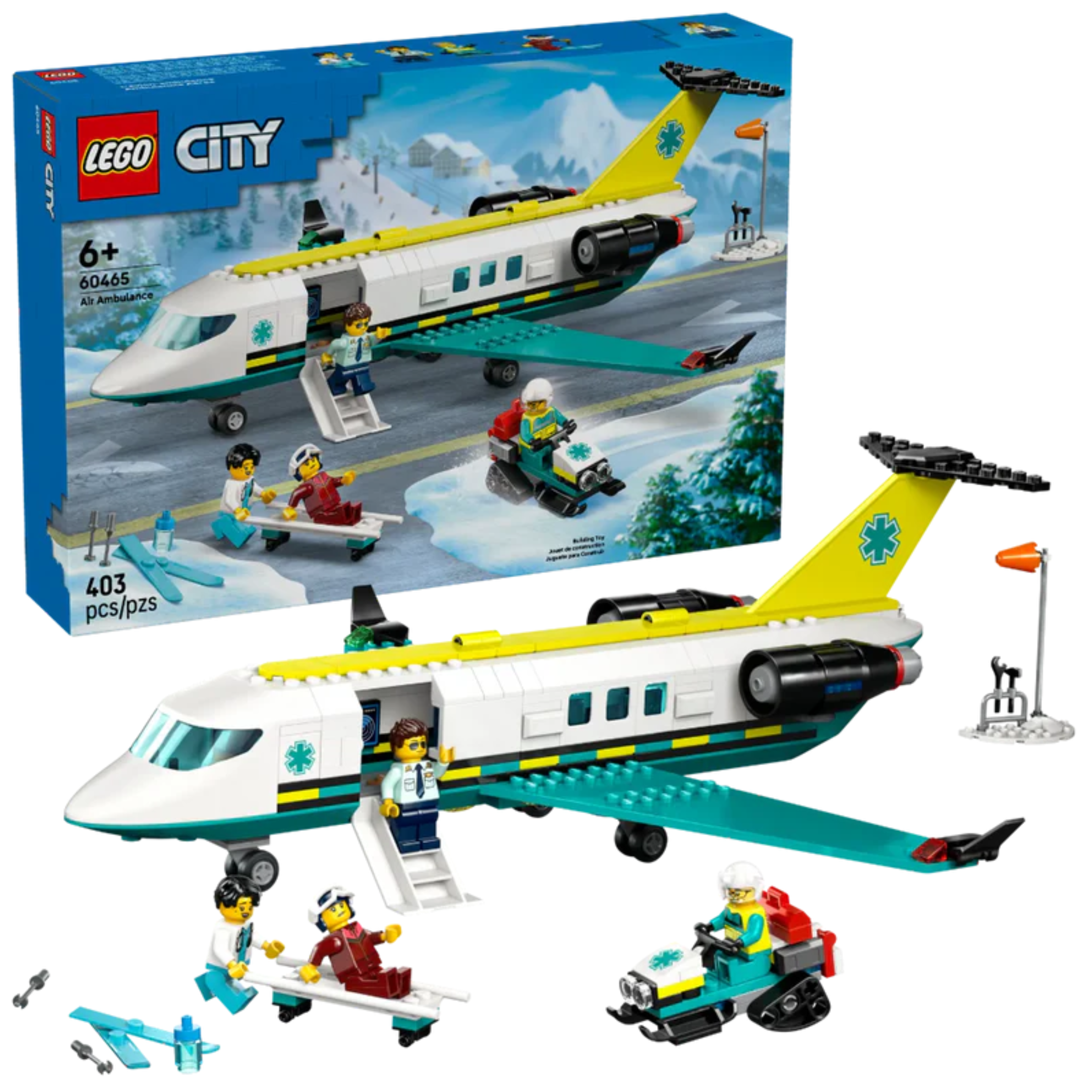 Lego 60465 City Emergency Air Ambulance Airplane (403 Pieces)