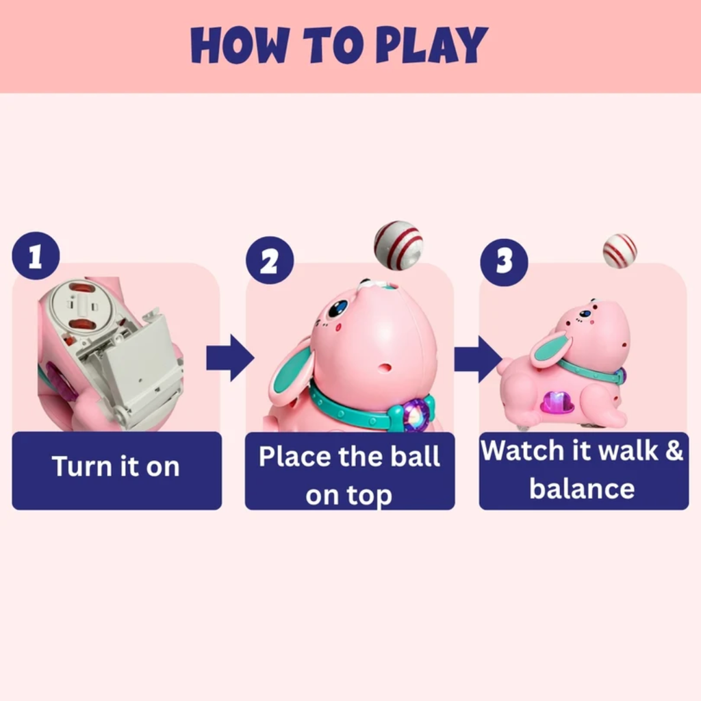 Balancing Bunny - Interactive Musical Toy, Ages 1+ Years