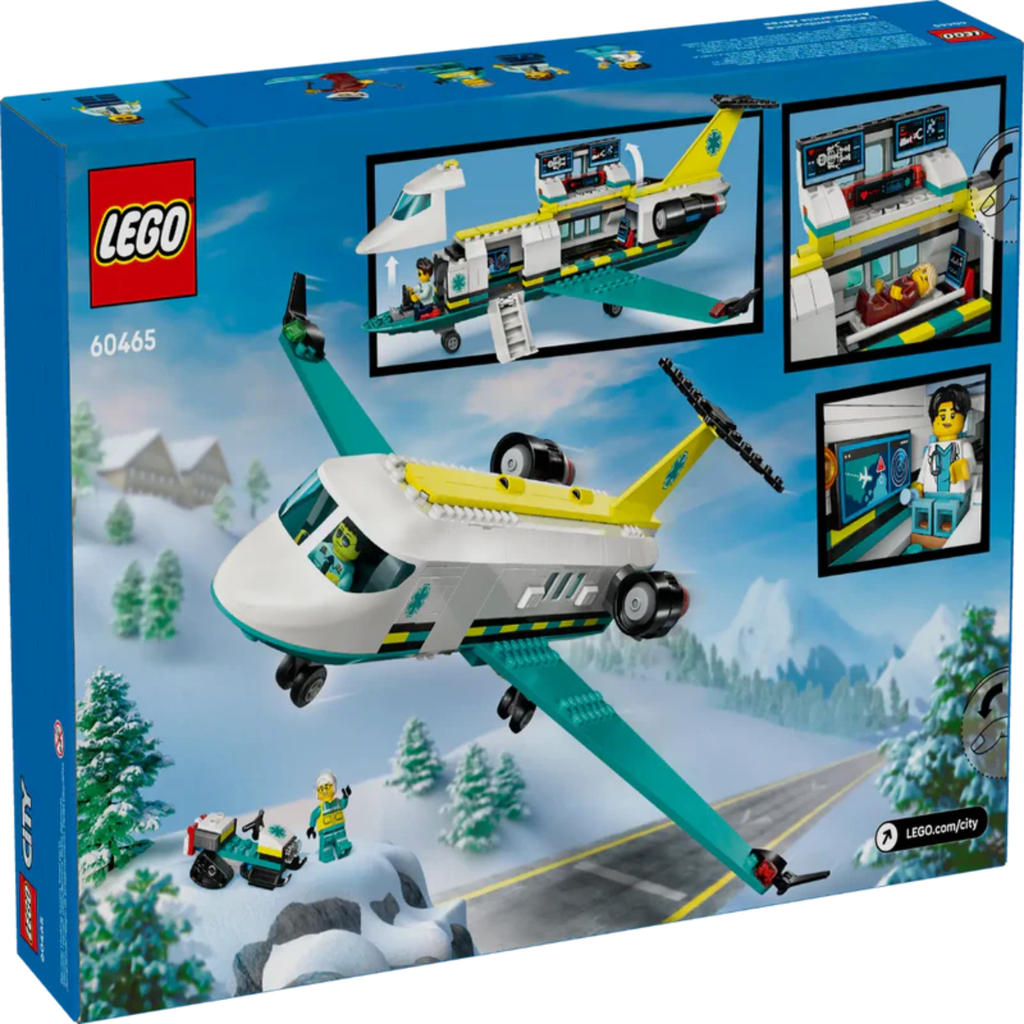 Lego 60465 City Emergency Air Ambulance Airplane (403 Pieces)