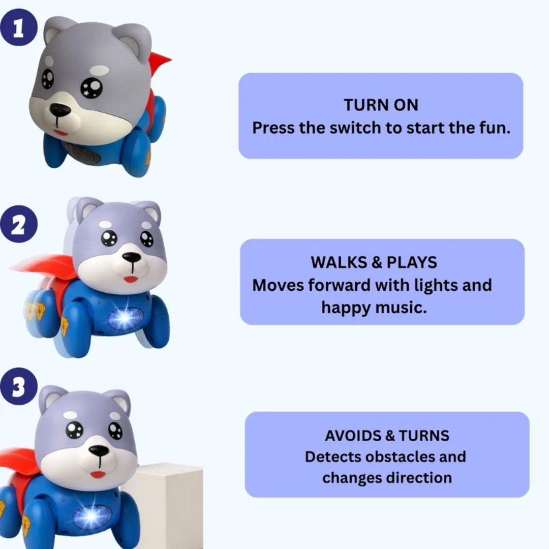 Jumpy Super Dog - Interactive Musical Toy, Ages 1+ Years