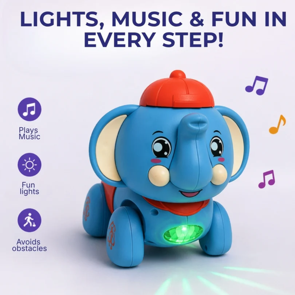 Jumpy Elephant - Interactive Musical Toy, Ages 1+ Years
