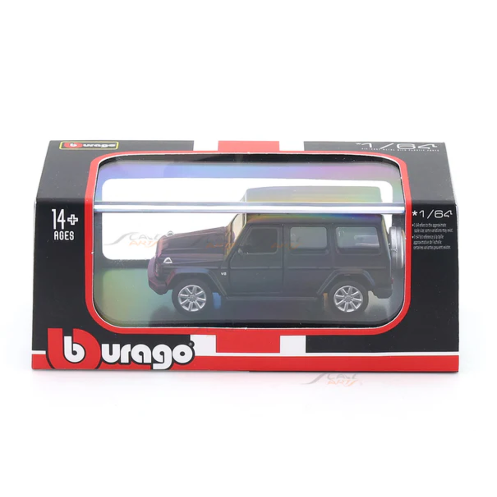 Mercedes-Benz G Class Matte Black 1:64 Bburago Licensed Diecast Scale Model Car Collectible