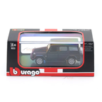Mercedes-Benz G Class Matte Black 1:64 Bburago Licensed Diecast Scale Model Car Collectible