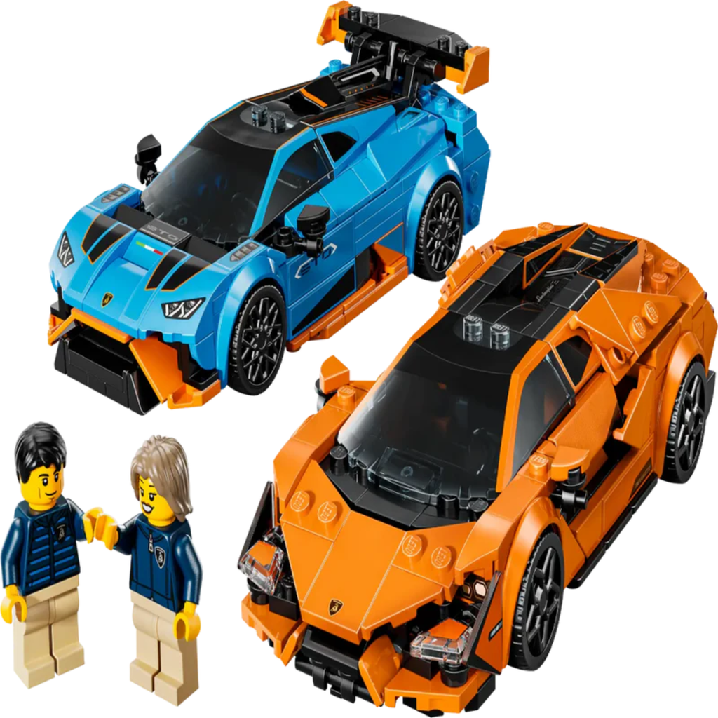 Lego 77238 Speed Champions Lamborghini Revuelto & Huracán STO (607 Pieces)