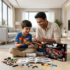 Roaring F1 Race Car Building Block Toy Set for 7+ (467 Pcs) Racing Car Construction Toy for Kids Age 7+ | STEM Learning Toy | Creative DIY Model Kit for Gifting Boys & Girls