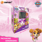 Sameo SG3000 Paw Patrol Edition Handheld Video Game Console, Retro Mini Game with 500 Classic Retro Game TV Compatible for Kids, Rechargeable - Skye Pink
