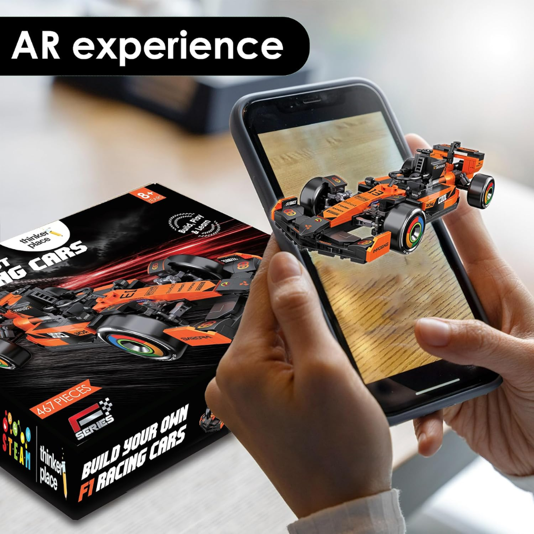 Roaring F1 Race Car Building Block Toy Set for 7+ (467 Pcs) Racing Car Construction Toy for Kids Age 7+ | STEM Learning Toy | Creative DIY Model Kit for Gifting Boys & Girls