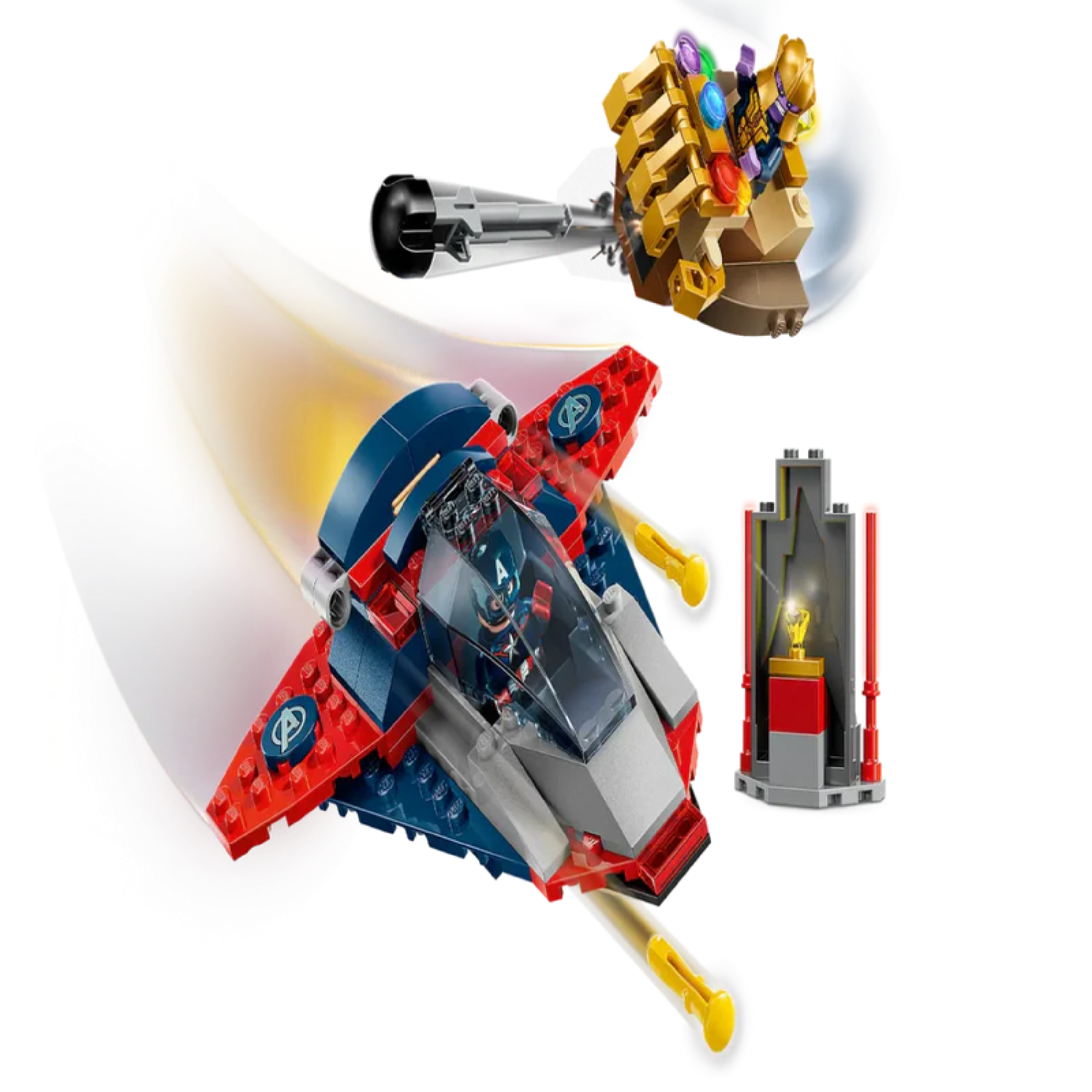 Lego 76319 Super Heroes Marvel Captain America vs. Thanos (107 Pieces)