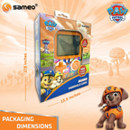 Sameo SG3000 Paw Patrol Edition Handheld Video Game Console, Retro Mini Game with 500 Classic Retro Game TV Compatible for Kids, Rechargeable - Zuma Orange