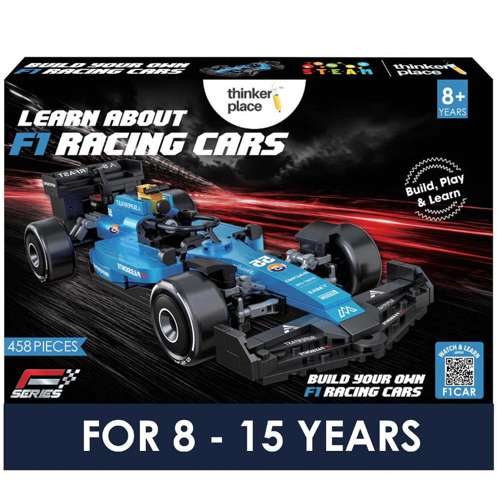 Hurricane F1 Race Car Building Block Toy Set for 7+ (458 Pcs) Racing Car Construction Toy for Kids Age 7+ | STEM Learning Toy | Creative DIY Model Kit for Gifting Boys & Girls