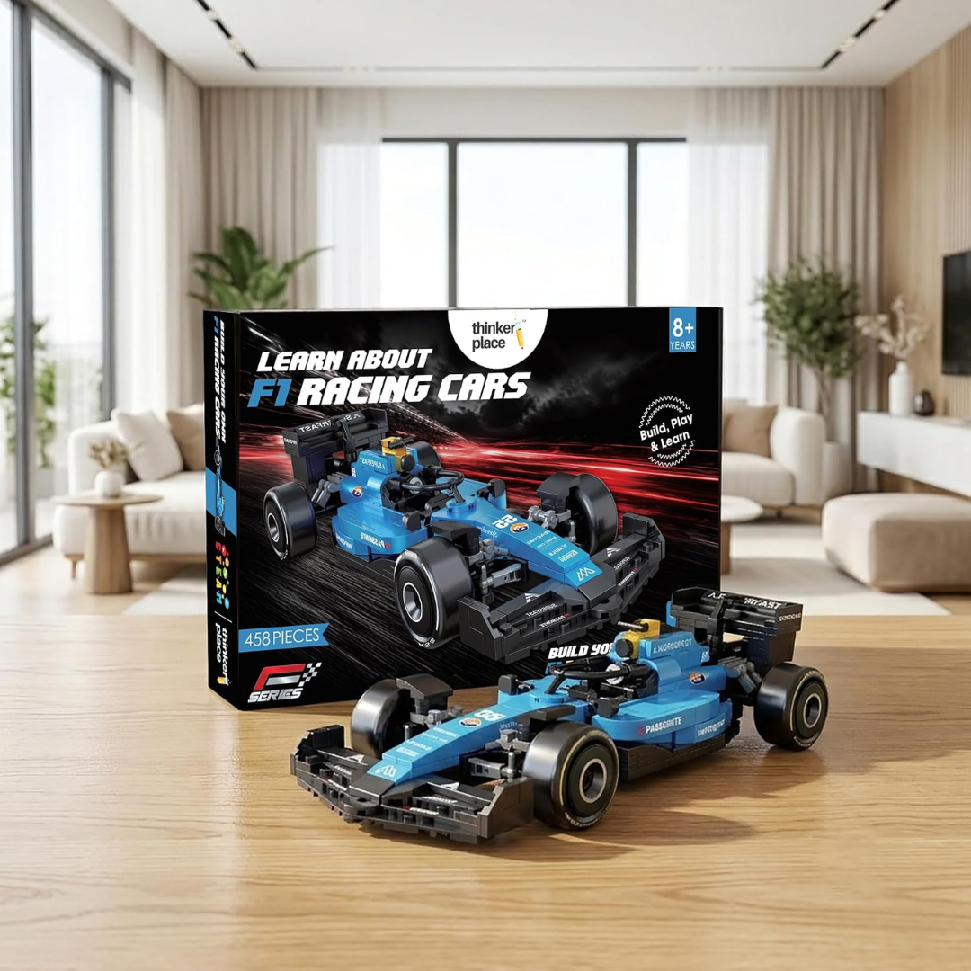 Hurricane F1 Race Car Building Block Toy Set for 7+ (458 Pcs) Racing Car Construction Toy for Kids Age 7+ | STEM Learning Toy | Creative DIY Model Kit for Gifting Boys & Girls