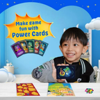 Krishnaleela | 2-in-1 Board Game for Kids & Adults | Reusable Stickering Activity | Lord Krishna Story