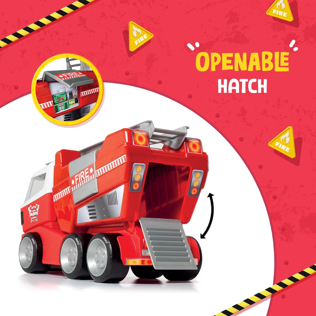 Funskool MOLTO FIRE Truck, Toy Truck, Nesting & Stackable Toy for Kids, Encourages Learning & Development, Fun Activity for Babies, Gift Set for Kid...