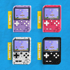 Sameo Handheld Video Game Console, Dreamboy Retro Mini Game with 500 Classic Retro Game TV Compatible for Kids, Rechargeable 8 Bit Classic (Ice Red)