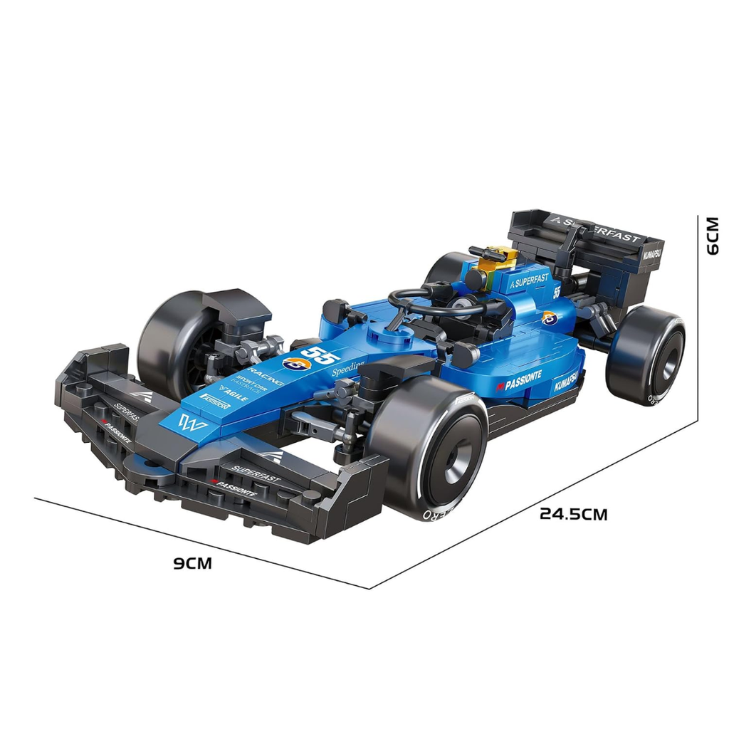 Hurricane F1 Race Car Building Block Toy Set for 7+ (458 Pcs) Racing Car Construction Toy for Kids Age 7+ | STEM Learning Toy | Creative DIY Model Kit for Gifting Boys & Girls