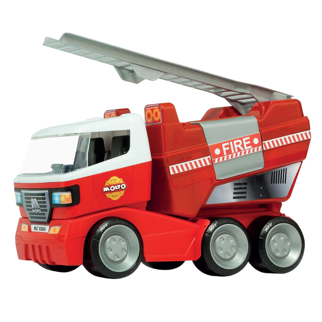 Funskool MOLTO FIRE Truck, Toy Truck, Nesting & Stackable Toy for Kids, Encourages Learning & Development, Fun Activity for Babies, Gift Set for Kid...