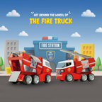 Funskool MOLTO FIRE Truck, Toy Truck, Nesting & Stackable Toy for Kids, Encourages Learning & Development, Fun Activity for Babies, Gift Set for Kid...