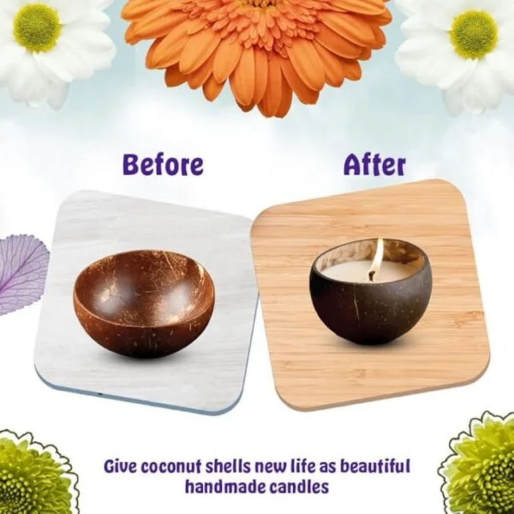KREEDA Candle Making Kit for Kids & Adults Sea Shell Candle Making