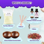 KREEDA Candle Making Kit for Kids & Adults Sea Shell Candle Making