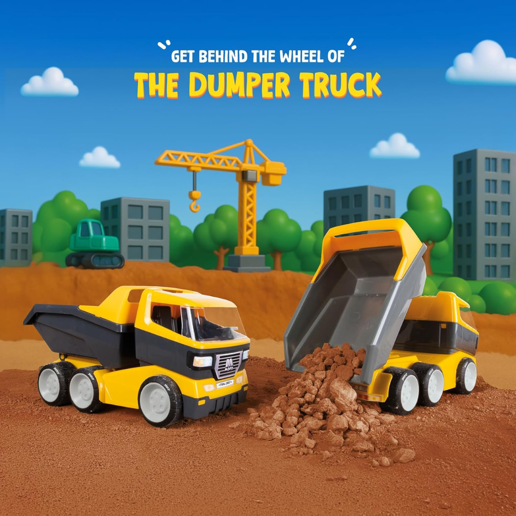 Funskool MOLTO Dumper Truck, Toy Truck, Nesting & Stackable Toy for Kids, Encourages Learning & Development, Fun Activity for Babies, Gift Set for...